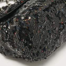 Pre Owned حقيبة شانيل كلاسيك جلد أسود مبطن صغيرة بقلاب مزدوج