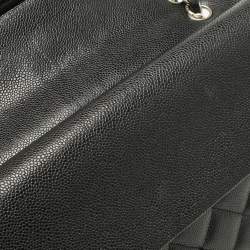 Chanel Black Caviar Leather Maxi Classic Double Flap Bag