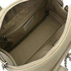 Chanel Grey Canvas Deauville Bowling Bag
