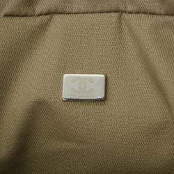 Chanel Grey Canvas Deauville Bowling Bag