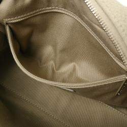 Chanel Grey Canvas Deauville Bowling Bag