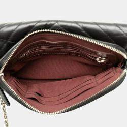 Chanel Black Lambskin Chevron V-stitch Chain Shoulder Bag