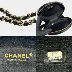 Pre Owned Chanel Black Leather La Pausa V Stitch 26 Chain Shoulder Bag