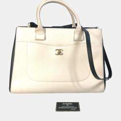 Chanel Beige CC Mark Bicolor Crossbody Bag