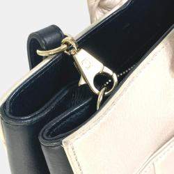 Chanel Beige CC Mark Bicolor Crossbody Bag