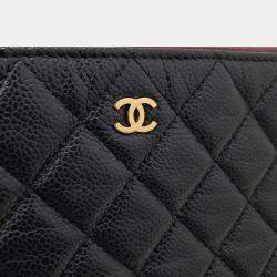 Pre Owned Chanel Caviar Large Clutch