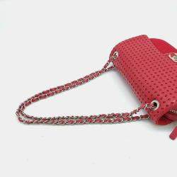 Pre Owned Chanel Punching Mesh Chain Shoulder Bag