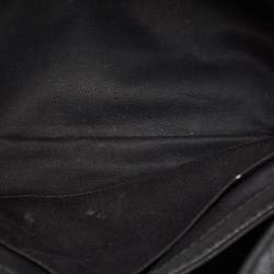 Pre Owned Chanel Black Quilted Matte Caviar Leather Lady Pearly Tote