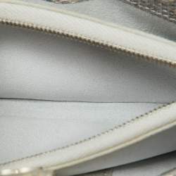 مملوكة مسبقًا Chanel Silver Lizard Phone Holder Chain Clutch