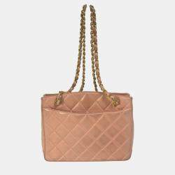 Pre Owned Chanel pink CC Mark Bag Chain bag