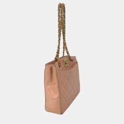 Pre Owned Chanel pink CC Mark Bag Chain bag