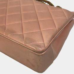 Pre Owned Chanel pink CC Mark Bag Chain bag