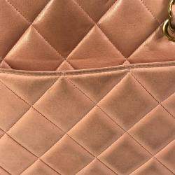 Pre Owned Chanel pink CC Mark Bag Chain bag