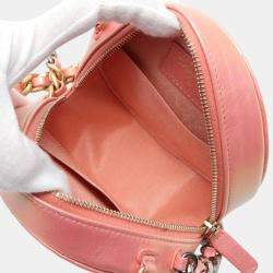 Chanel Pink Lambskin Chanel 19 Matelasse Shoulder Bag