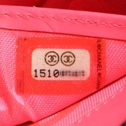 Pre Owned Chanel Black Leather CC Cambon Ligne Zip Around Wallet