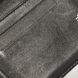 Pre Owned Chanel Black Chevron Quilted Leather CC Card Holder