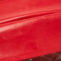 Chanel Red Quilted Patent Leather Maxi Classic Double Flap Bag