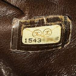 Pre Owned Chanel Olive Green Python Paris-Byzance Flap Bag 