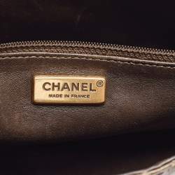 Pre Owned Chanel Olive Green Python Paris-Byzance Flap Bag 