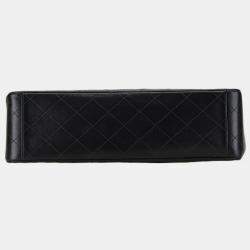 Chanel Black Lambskin Matelasse 33 Coco Mark Chain Shoulder Bag