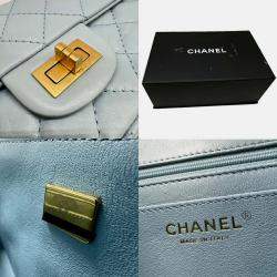 Chanel Light Blue Gold Chanel 2.55 Handbag