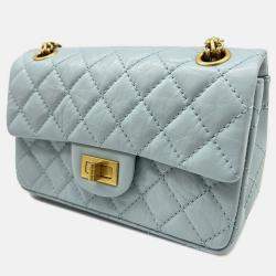 Chanel Light Blue Gold Chanel 2.55 Handbag