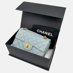 Chanel Light Blue Gold Chanel 2.55 Handbag