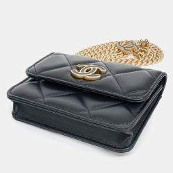 Chanel lambskin chain mini belt bag