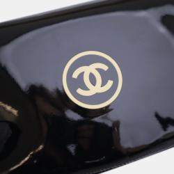 Chanel Black CC Patent Wallet On Chain