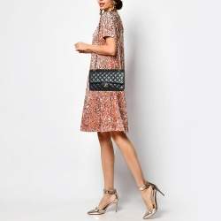 Pre Owned Chanel Black Quilted Leather Medium Classic Double Flap Bag