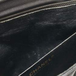 Chanel Black Caviar Quilted Leather Maxi Single Flap Bag