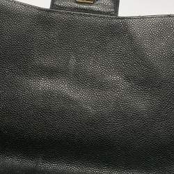 Chanel Black Caviar Quilted Leather Maxi Single Flap Bag