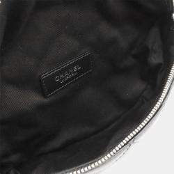 Chanel Black Calfskin Quilted Waist Belt Bag