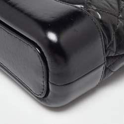 Pre Owned Chanel Black Leather CC Gabrielle Small Hobo
