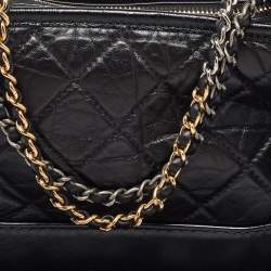 Pre Owned Chanel Black Leather CC Gabrielle Small Hobo