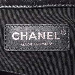 Pre Owned Chanel Iridescent Dark Purple Quilted Leather CC Gabrielle Small Backpack