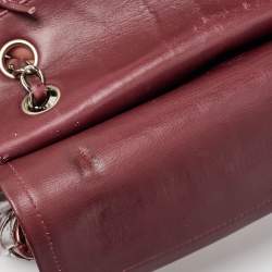 Chanel Brown Patent Leather Medium Classic Double Flap Bag