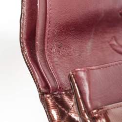 Chanel Brown Patent Leather Medium Classic Double Flap Bag