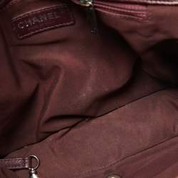 Chanel Burgundy Ombre Quilted Leather Large Boy Flap Bag