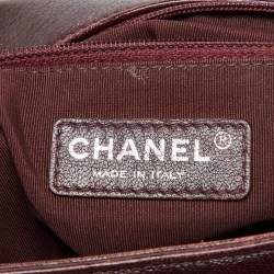 Chanel Burgundy Ombre Quilted Leather Large Boy Flap Bag