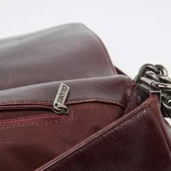 Chanel Burgundy Ombre Quilted Leather Large Boy Flap Bag