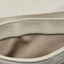 Pre Owned حقيبة شانيل قلاب يربان كومبانيون صغيرة جلد كافيار مبطنة زرقاء ستون