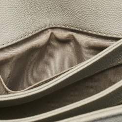 Pre Owned حقيبة شانيل قلاب يربان كومبانيون صغيرة جلد كافيار مبطنة زرقاء ستون