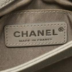 Pre Owned حقيبة شانيل قلاب يربان كومبانيون صغيرة جلد كافيار مبطنة زرقاء ستون