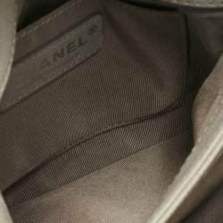 Pre Owned حقيبة شانيل قلاب يربان كومبانيون صغيرة جلد كافيار مبطنة زرقاء ستون