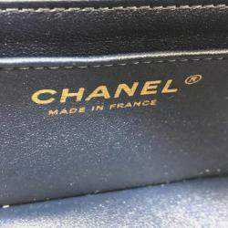 Pre Owned Chanel Blue Denim Matelasse Gradient Shoulder Bag