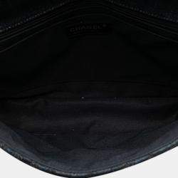 Chanel Indigo Blue Denim Perfume Embroidery Chain Shoulder Bag