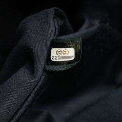 Chanel Indigo Blue Denim Perfume Embroidery Chain Shoulder Bag