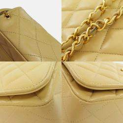 Pre Owned Chanel Lambskin Matelasse Chain Shoulder Bag