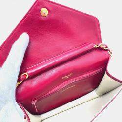 Chanel Red Bicolole Chain Shoulder Bag